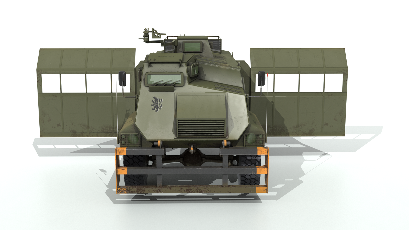 AT105 Saxon APC 3D asset front view